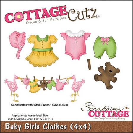 Cottage Cutz - BABY GIRLS CLOTHES - vyřezávací šablona