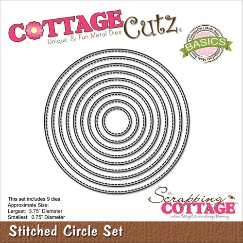 Cottage Cutz - STITCHED CIRCLES - vyřezávací šablony