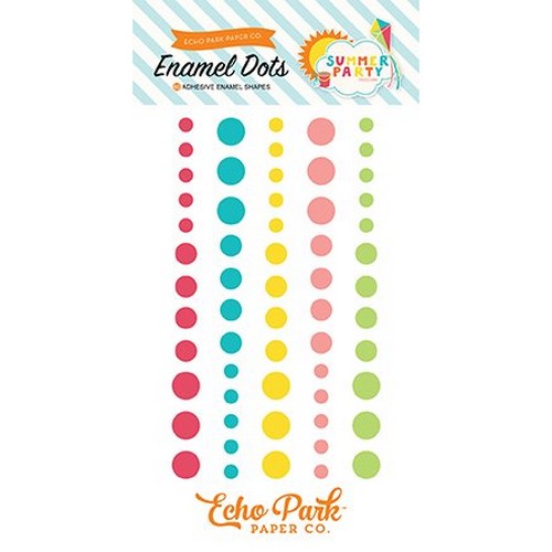 Echo Park - SUMMER PARTY Enamel Dots - enamelové tečky