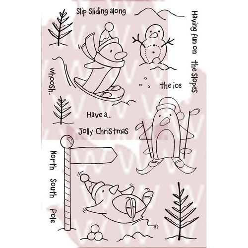 Woodware - SLIP SLIDING AWAY - silikonová razítka