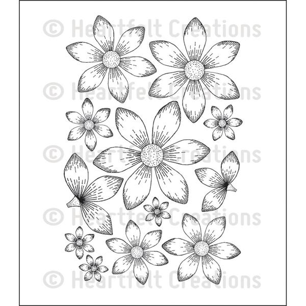 Heartfelt Creations - SUN KISSED FLEUR - cling razítko