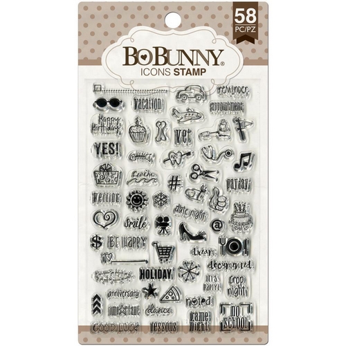 BoBunny - ICONS STAMP - silikonová razítka