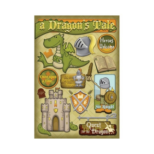 Karen Foster - DRAGON´S TALE Stickers - samolepky