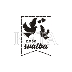 Keta (576) - NAŠE SVATBA - cling razítko