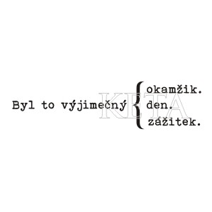 Keta - BYL TO VÝJIMEČNÝ... (383) - cling razítko