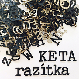 Keta - kartonová písmenka PICA10 (6) - scrapbook