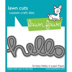 Lawn Fawn - HELLO - vyřezávací šablona