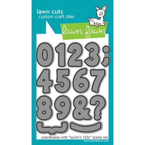 Lawn Fawn - QUINN´S NUMBERS - vyřezávací šablony