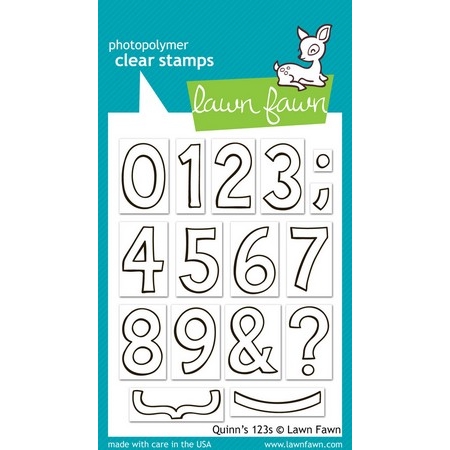 Lawn Fawn - QUINN´S NUMBERS - silikonová razítka