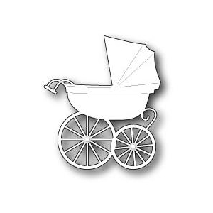 Memory Box - BABY CARRIAGE - vyřezávací šablona