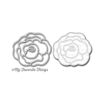 My Favorite Things - ROSE WITH OVERLAY - vyřezávací šablony