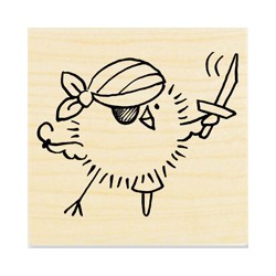 Stampendous - PIRATE CHICK - dřevěné razítko