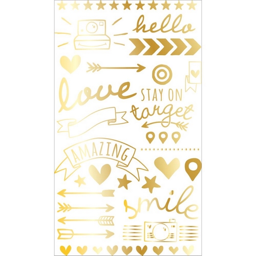 Becky Higgins - PROJECT LIFE Foil Rub-Ons - propisoty