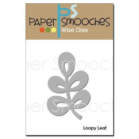 Paper Smooches - LOOPY LEAF - vyřezávací šablona