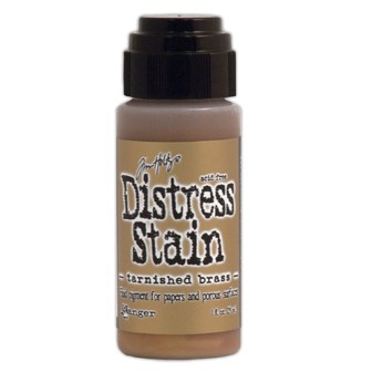 Ranger - Distress Stain Metallic TARNISHED BRASS - scrapbook