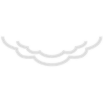 Rayher - SCALLOP BORDER (2 ks) - vyřezávací šablony