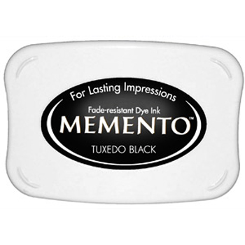 Razítkovací barva - Memento TUXEDO BLACK - scrapbook