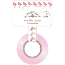 Doodlebug - FLOCK OF FLAMINGOS Washi Tape - papírová páska