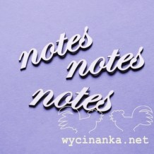 Wycinanka - NOTES (305) - kartonové výřezy