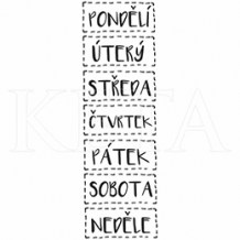 Keta (794) - PONDĚLÍ - dřevěná razítka