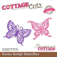Cottage Cutz - GARDEN DELIGHT BUTTERFLIES - vyřezávací šablony