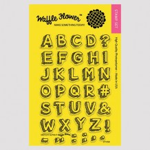 Waffle Flower - SKETCHY ALPHA - silikonová razítka