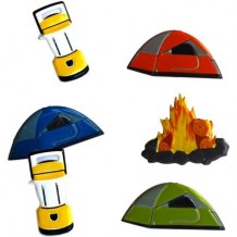 Eyelet Outlet - CAMPING Brads - ozdobné svorky