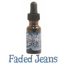 Distress Reinker - FADED JEANS - scrapbook