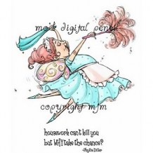 Stamping Bella - HOUSEWORK FAIRY - cling razítko