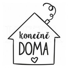 Keta (808) - KONEČNĚ DOMA - cling razítko