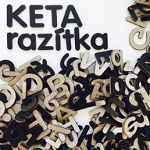 Keta - kartonová písmenka VAG ROUNDED (1) - scrapbook