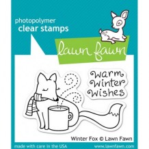 Lawn Fawn - WINTER FOX - silikonová razítka