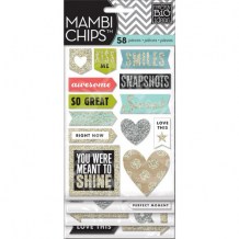 Mambi - LOVE THIS Chipboards - kartonové samolepky