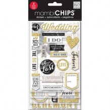 Mambi - WEDDING Chipboards - kartonové samolepky