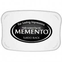 Razítkovací barva - Memento TUXEDO BLACK - scrapbook