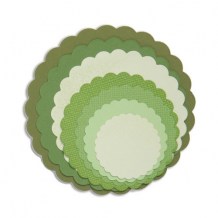 Sizzix - SCALLOPED CIRCLES - vyřezávací šablony