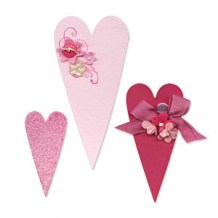 Sizzix - vyřezávací šablony Bigz HEARTS PRIMITIVE