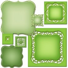 Spellbinders - MAJESTIC LABELS ONE - vyřezávací šablony