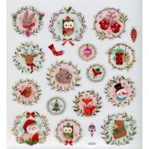 Tattoo King - CHRISTMAS ANIMALS Stickers - samolepky