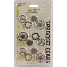 Tim Holtz - kovové ozdoby SPROCKET GEARS - scrapbook