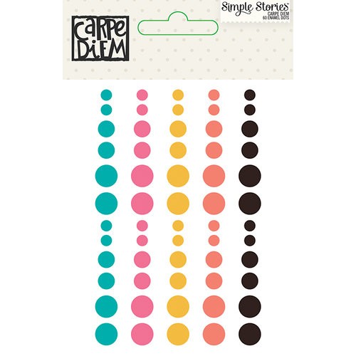 Simple Stories - CARPE DIEM Enamel Dots - enamelové tečky
