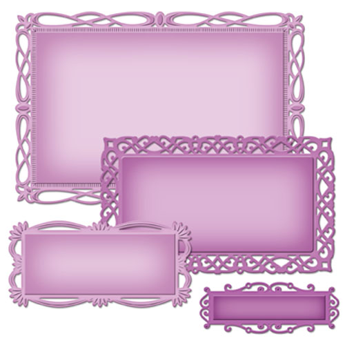 Spellbinders - ROMANTIC RECTANGLES TWO - vyřezávací šablony