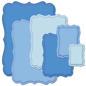 Spellbinders - vyřezávací šablony LABELS SEVENTEEN (6 ks)