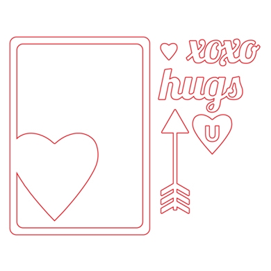 Technique Tuesday - HEART CARD - vyřezávací šablony