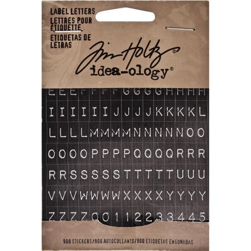 Tim Holtz - LABEL LETTERS - samolepicí písmenka