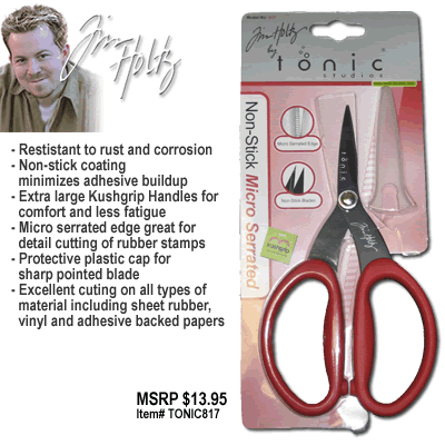 Tonic Studios - NON STICK SCISSORS by Tim Holtz - scrapbook