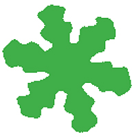 Woodware - raznice Large SNOWFLAKE - scrapbook