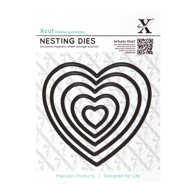X-Cut - HEARTS - vyřezávací šablony pro Big Shot